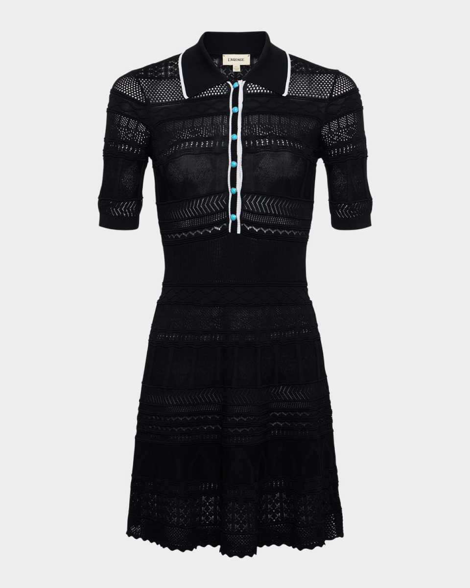 Dakoa Collared Flare Mini Dress